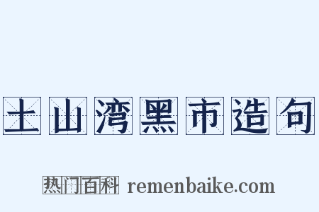 土山湾黑市造句是什么意思的图片